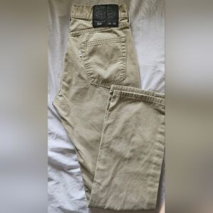 LEVI STRAUSS & CO Mens 514 Khaki Jeans 30x32